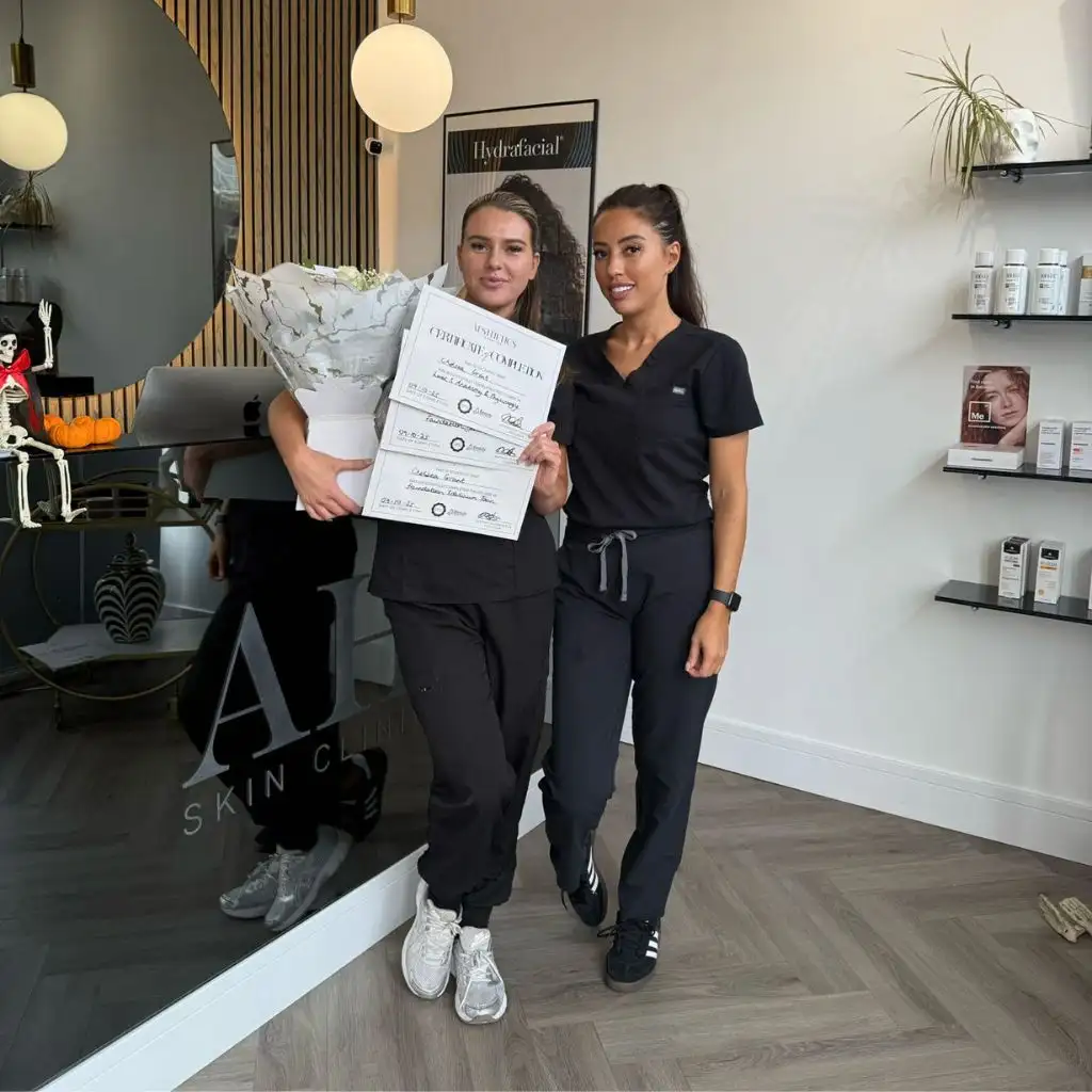 Aesthetics Cosmetics training academy certificate